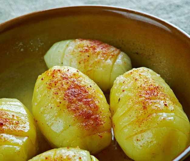 Hasselbackan perunat - Finnish baked potato