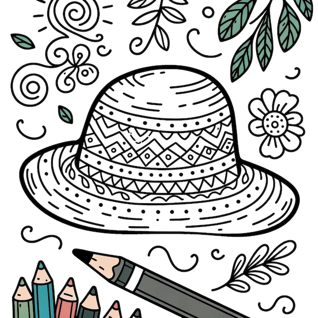 Hat Coloring book