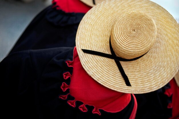 Foto cappello di una contadina