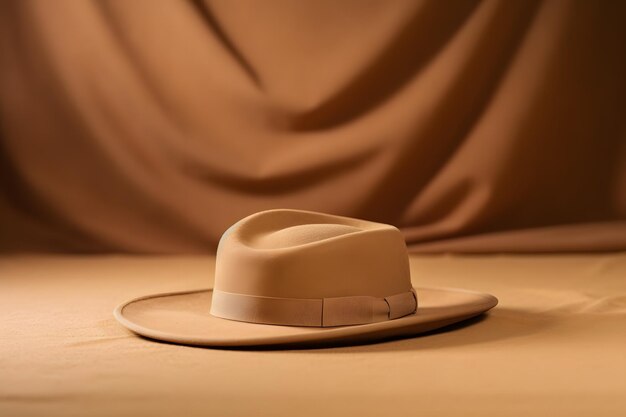 Photo a hat sitting on top of a table generative ai