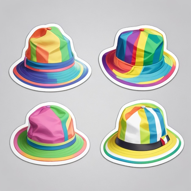 Photo hat stickers