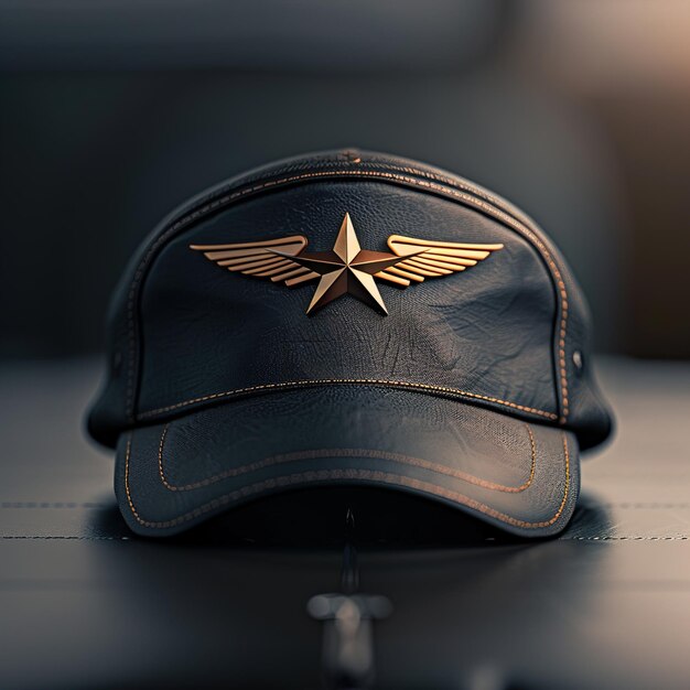 Photo a hat that has a star on it