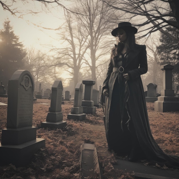 A haunted graveyard tour with guides recounting ghostly tales