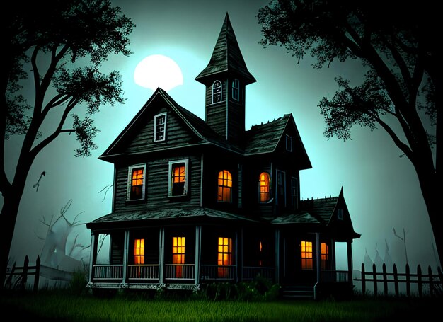 Photo haunted house