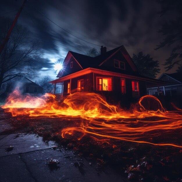 Premium AI Image Haunted house