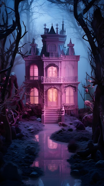 Haunted Mansion Barbie-esthetiek