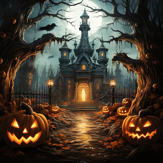 Haunted Wallpaper for Halloween