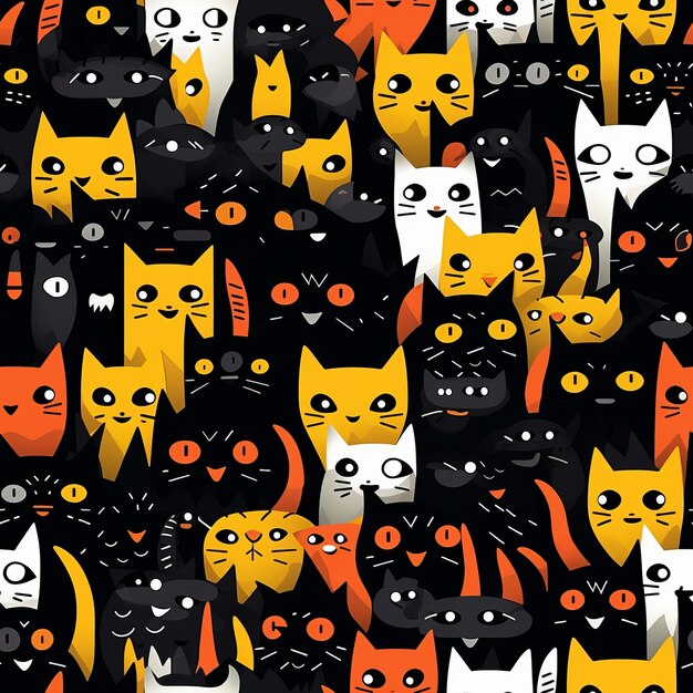 The Haunting Beauty of the Creepy Cat Pattern