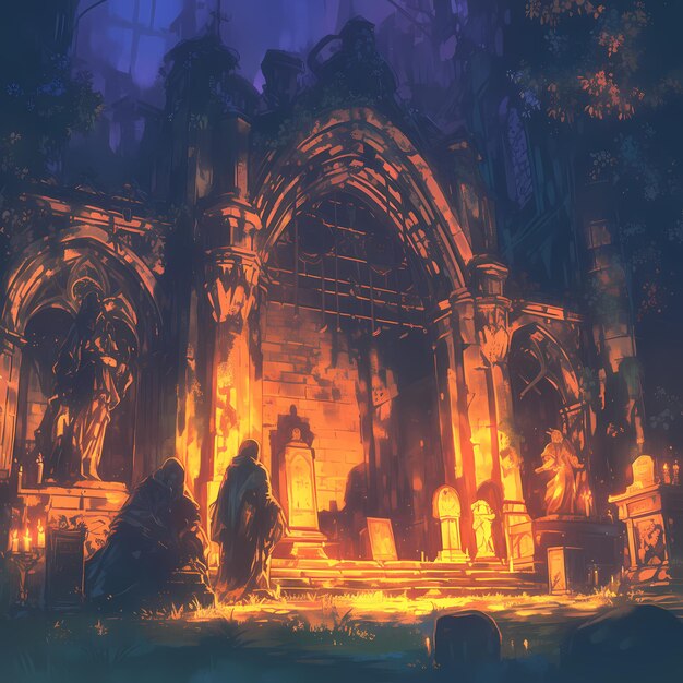 Haunting Gothic Crypt