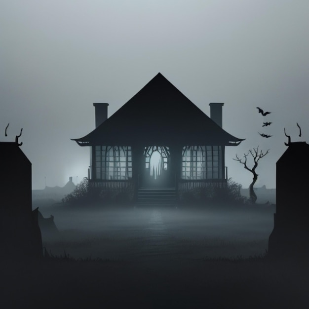 Photo a haunting halloween house