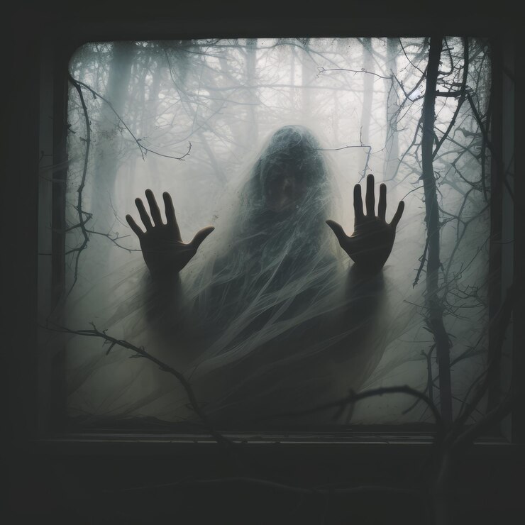 Foto haunting hd 8k vector illustratie behang