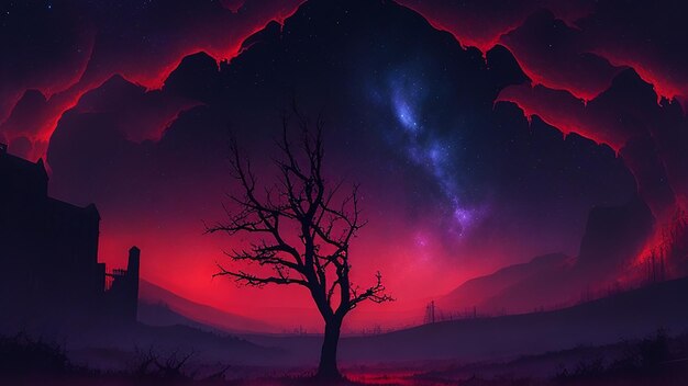 Haunting Night Sky