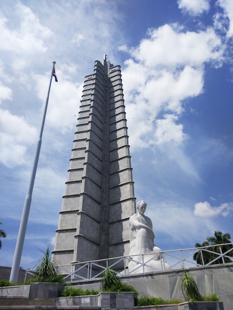 Havana, Cuba - August 06, 2019 Jose Marti Memorial in Havana, Cuba