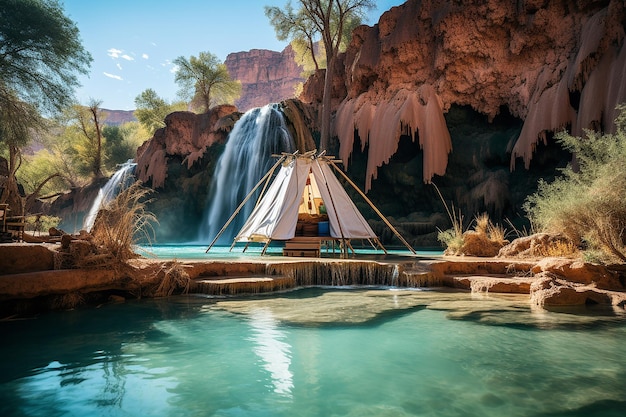 Photo havasu falls escape boutique camp in grand canyon bliss