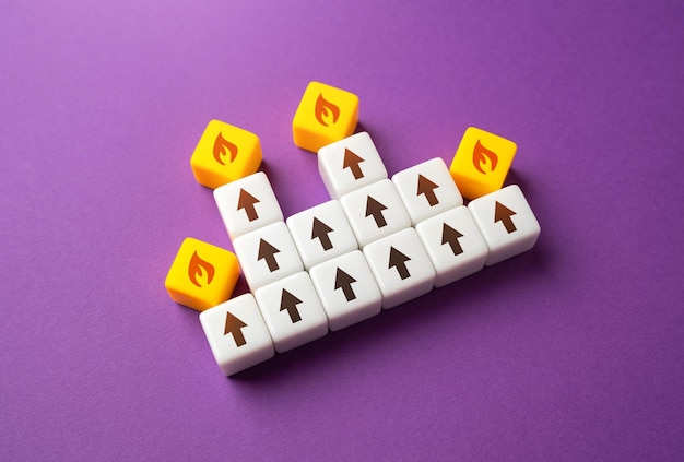 have talents in different areas show great growth and development in certain subjects increasing the level and quality reach the goal climb to success