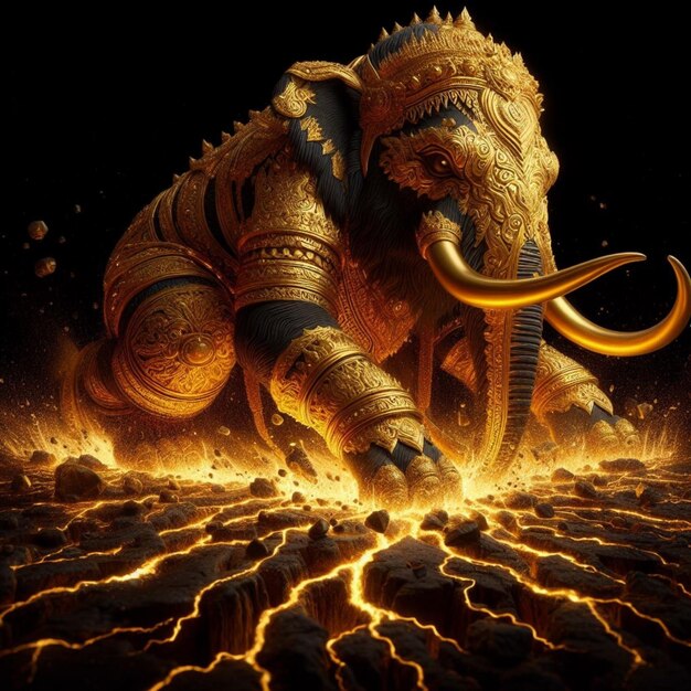 Haven Gold Elephants