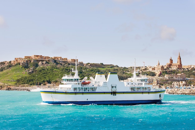 Haven van Mgarr op het kleine eiland Gozo.