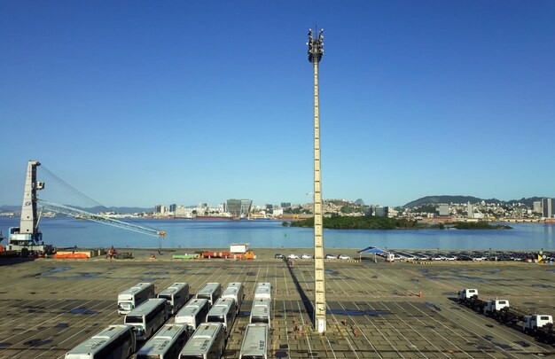 Havengebied in Guanabara Bay in Niteroi Rio de Janeiro Brazilië