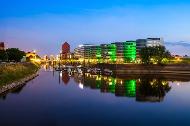 Havengebied Innenhafen in Duisburg