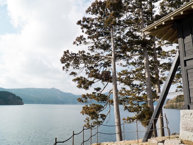 Havenlandschap in Hakone, Japan