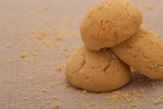 Havermoutkoekjes lichtbruin ronde vorm