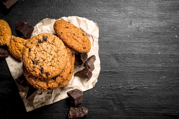 Havermoutkoekjes met chocolade