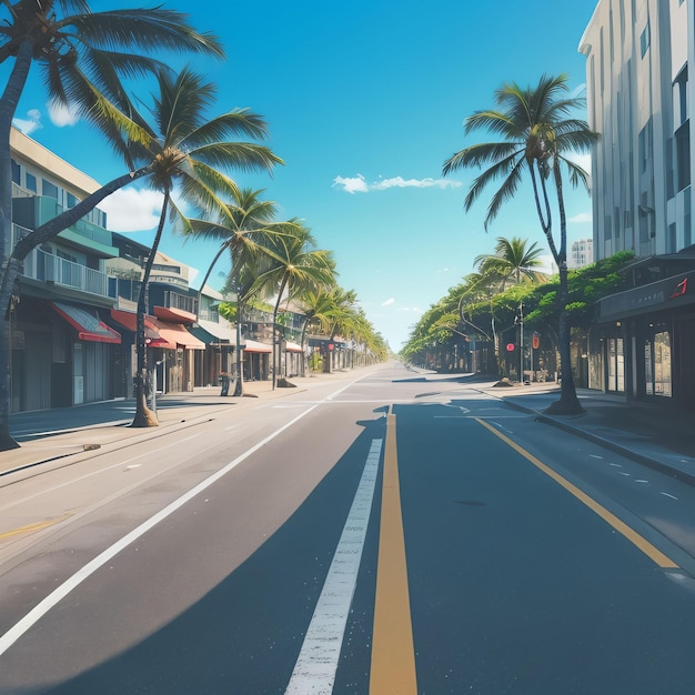 Hawaï straat- en zomertaferelen