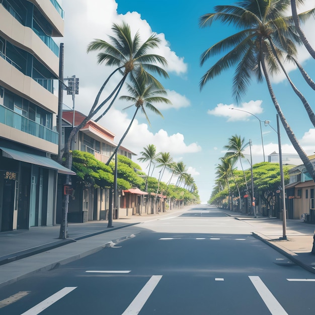 hawaii street and summer scenes