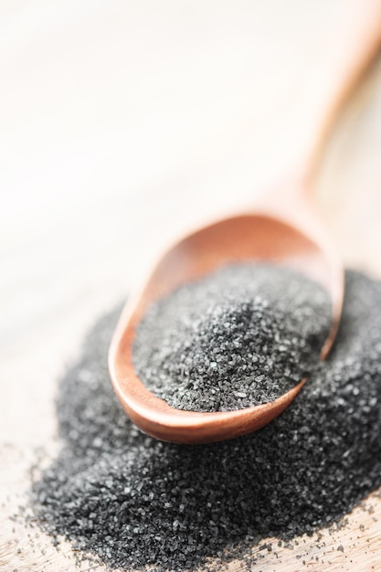 Hawaiian black lava sea salt