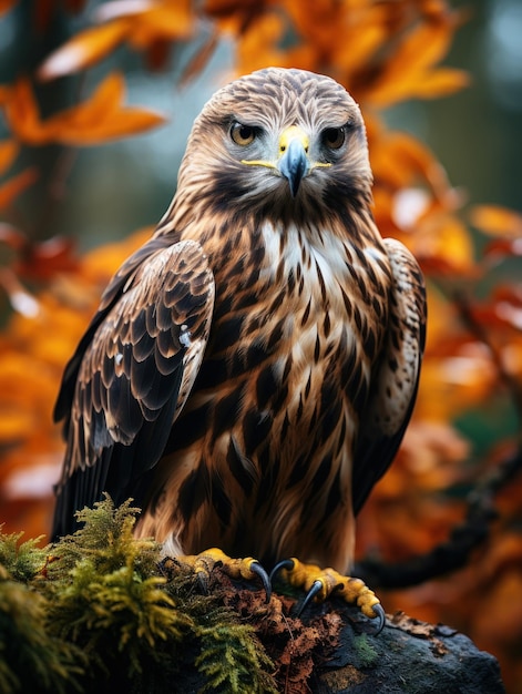 Hawk in zijn natuurlijke habitat Wildlife Photography Generative AI