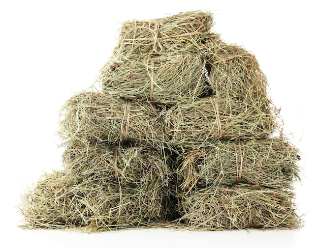 Hay isolated on white