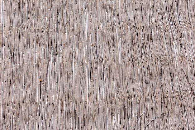 Hay roof texture close up