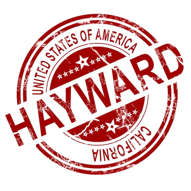 Hayward stamp with white background