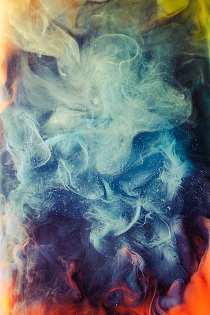 Haze cloud background. Mysterious aura. Multicolor steam mix.