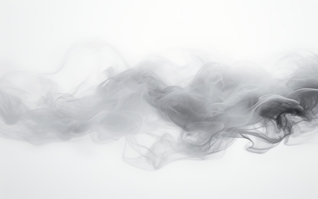 Haze of Smoke Isolated on a White Background Generative AI