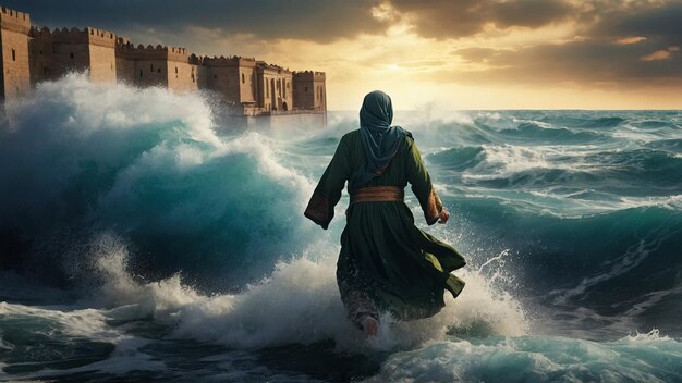 Hazrat Musa split the sea and ran