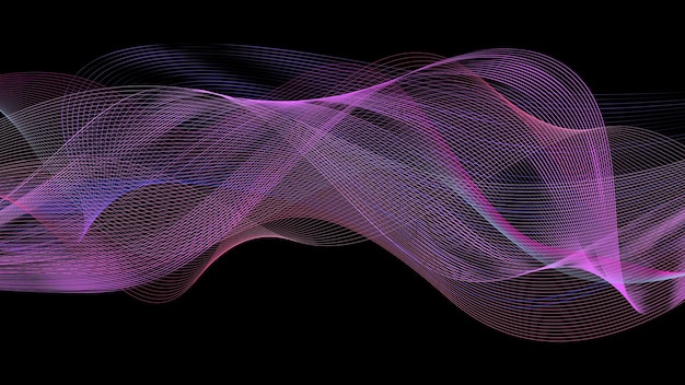 HD Abstracte golflijnen Ontwerp achtergrond illustratie Foto 1