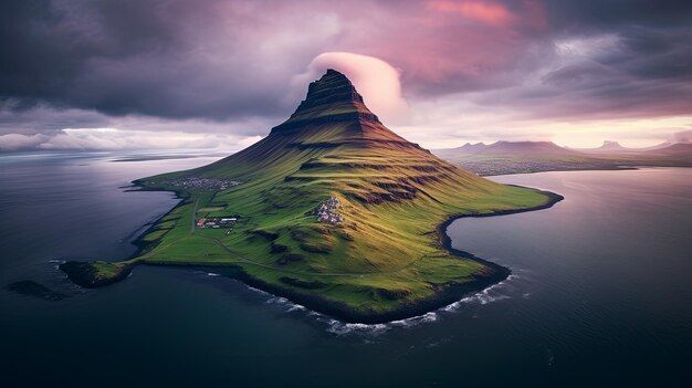 Foto hd-foto met een prachtig landschap