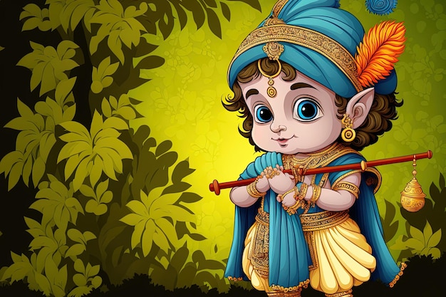 HD-foto van Little Lord Krishna