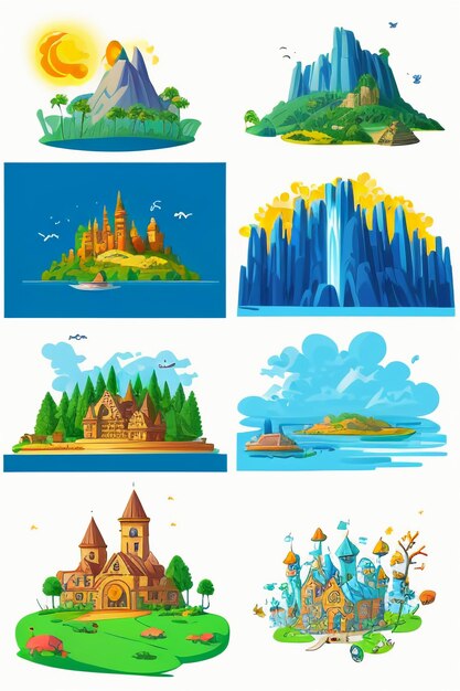 Hd illustrations simple drawing drawing creative design cartoon animation style cute vivid