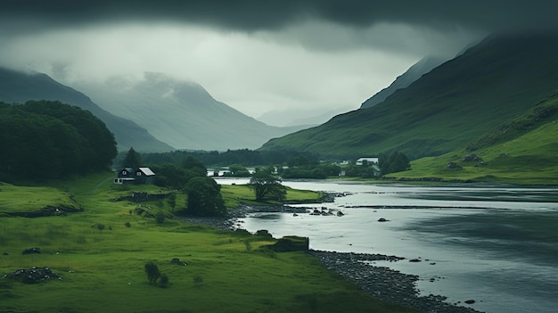 Photo hd photograph featuring a beautiful mesmerizing and unique landscape