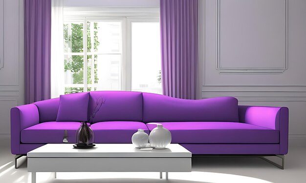HD Picture Of Sofa In Modern Living Room Interior With
