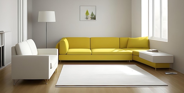 HD Picture Of Sofa In Modern Living Room Interior With