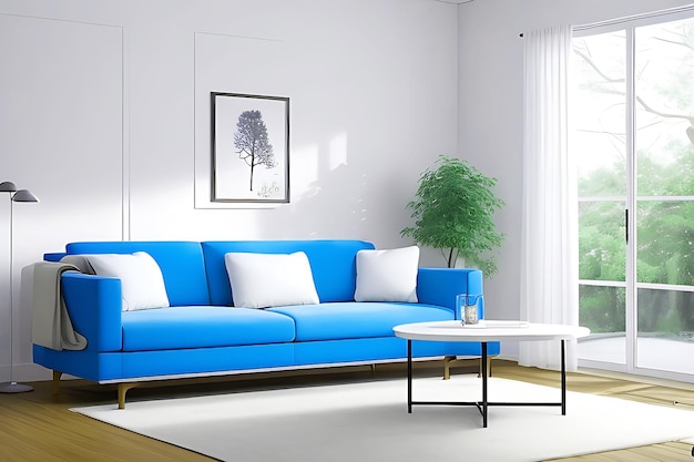 HD Picture Of Sofa In Modern Living Room Interior With