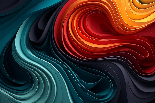 HD Quality Abstract Waves Background