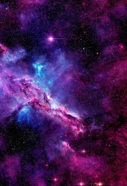 HD Wallpaper of space stars galaxy nebula 3D rendering