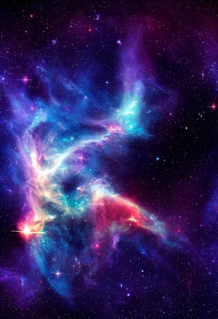 HD Wallpaper of space stars galaxy nebula 3D rendering