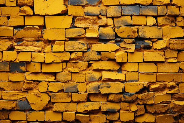 HD Yellow Brick Wall Texture