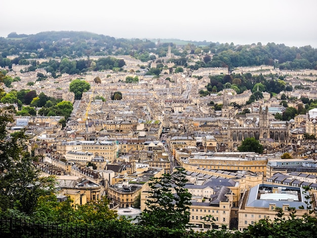 HDR Aerial view of Bath