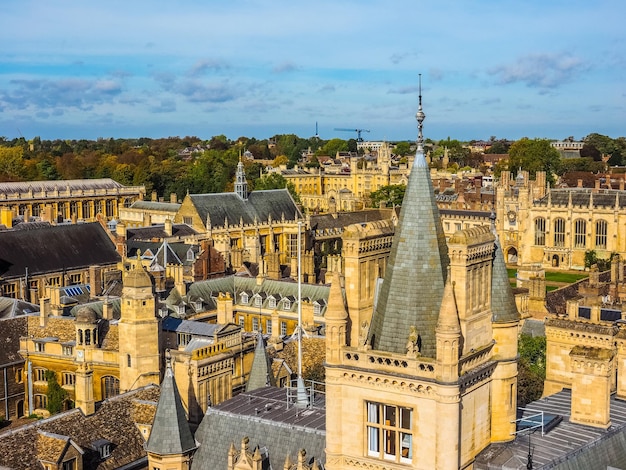 HDR Aerial view of Cambridge